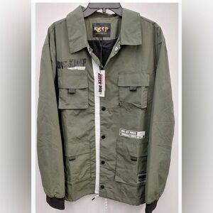 ANAS Men's premium crispy nylon long sleeve coach jacket